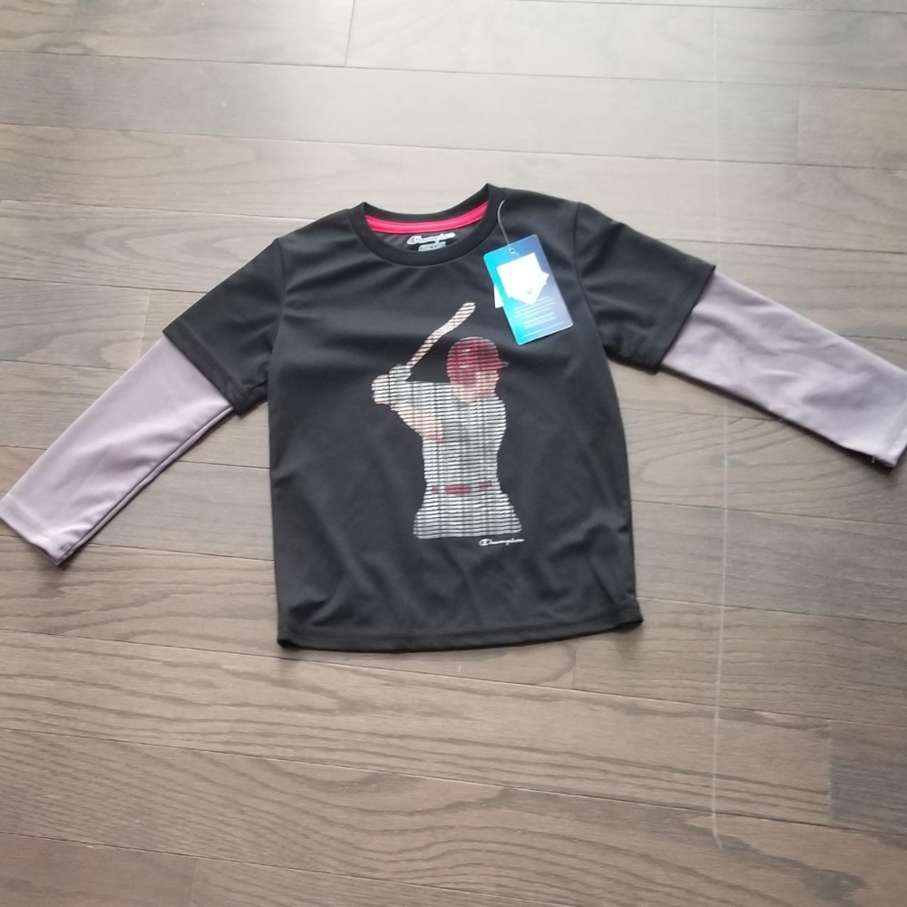 MACY'S black base ball shirt